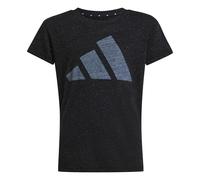 adidas Bambine e Ragazze Essentials Big Logo T-Shirt, Black/White, 7-8 Years