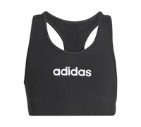 adidas Niñas Essentials Bra Top, Black/White, 9-10 Years