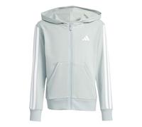 adidas Bambine e Ragazze Essentials Full Zip Hoodie, Wonder Sage/White, 14-15 Years