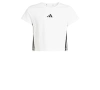 adidas Bambine e Ragazze Essentials Logo T-Shirt, White/Black, 9-10 Years