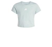 adidas Bambine e Ragazze Essentials Logo T-Shirt, Wonder Sage/White, 13-14 Years
