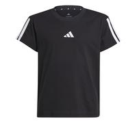 adidas Bambine e Ragazze Essentials T-Shirt, Black/White, 14-15 Years