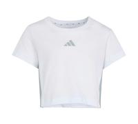 adidas Bambine e ragazze ESSENTIALS T-SHIRT SET, white/Wonder Sage, 9-10 Years