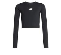 adidas Bambine e Ragazze Techfit Longsleeve tee, Black/White, 5-6 Years