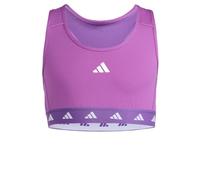 adidas Bambine e Ragazze Techfit Power React Bra, Active Purple/White, 14-15 Years