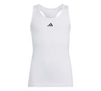 Adidas Bambine e Ragazze Techfit Tank, White/Black, 14-15 Years