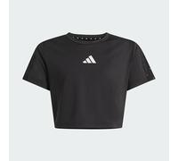 adidas Bambine e Ragazze Train Essentials Seasonal Print T-Shirt, Black/Silver Met., 11-12 Years