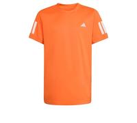 adidas Bambini e Ragazzi Boys Club Tennis 3-Stripes T-Shirt, Pure Orange, 5-6 Years