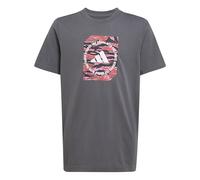 adidas Bambini e Ragazzi Camo Box Junior Boys Tshirt, Grey Five, 15-16 Years