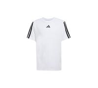 adidas Bambini e Ragazzi Train Essentials 3-Stripes T-Shirt, White/Black, 7-8 Years
