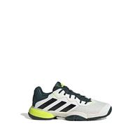 adidas Barricade K Zapatillas de Tenis para Unisex Niños, Blanco roto/Negro núcleo/Aurora Ivy (JH5126), 24.0 cm