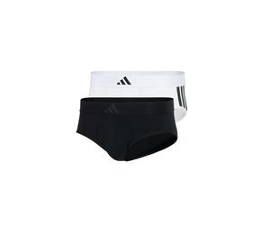 adidas Basic Brief - Calzoncillos para Hombre, 2 Unidades, Black/White_4am007, L
