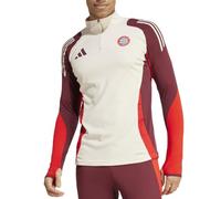 Adidas Bayern Munich - Camiseta de entrenamiento para hombre, color beige/burdeos, granate, M