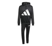 adidas Hombre Big Logo French Terry Hooded Track Suit, black/white, S
