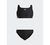 adidas Bikini de niña 3 bandas adidas. Negro 11-12 Años