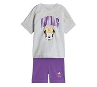 adidas Bimba 0-24 DISNEY MINNIE MOUSE T-SHIRT SET, light grey heather/Semi Ice Tangerine, 18-24 Months