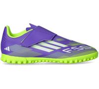 Adidas - Bota de fútbol F50 Club Cinta Adhesiva Turf Niño, Unisex, Purple Rush-White-Lucid Lemon, 3,5 UK