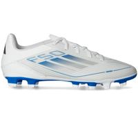 Adidas - Bota de fútbol F50 Club FG/MG, Unisex, White-Silver Met-White, 9,5 UK