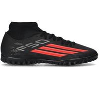 Adidas - Bota de fútbol F50 Club Mid Turf, Unisex, Core Black-Lucid Red-Core Black, 8 UK
