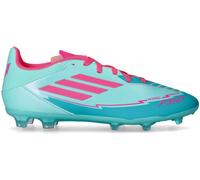 Adidas - Bota de fútbol F50 League FG/MG Niño Messi, Unisex, Flash Aqua-Lucid Pink-Lucid Cyan, 4,5 UK