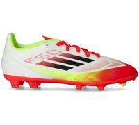 Adidas - Bota de fútbol F50 League FG/MG Niño, Unisex, Ftwr White-Core Black-Solar Yellow, 5,5 UK
