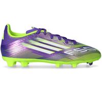 Adidas - Bota de fútbol F50 League FG/MG Niño, Unisex, Purple Rush-White-Lucid Lemon, 4,5 UK