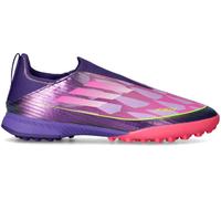 Adidas - Bota de fútbol F50 League LL Turf Niño Lamine Yamal, Unisex, Unity Purple-White-Lucid Lemon, 3,5 UK