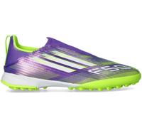adidas F50 League Laceless Turf Football Boots Kids 5, Botas de fútbol, Purple Rush FTWR White Lucid Lemon, 21.5 EU