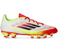 Adidas - Bota de fútbol F50 League MG, Unisex, White-Core Black-Solar Yellow, 7,5 UK