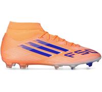 Adidas - Bota de fútbol F50 League Mid FG/MG, Unisex, Beam Orange-Lucid Blue-White, 10,5 UK