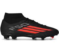 Adidas - Bota de fútbol F50 League Mid FG/MG, Unisex, Core Black-Lucid Red-Core Black, 8 UK