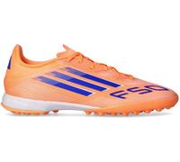 Adidas - Bota de fútbol F50 League Turf, Unisex, Beam Orange-Lucid Blue-White, 8,5 UK