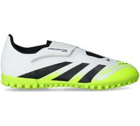Adidas - Bota de fútbol Predator Club L Cinta Adhesiva Turf Niño, Unisex, White-Core Black-Lucid Lemon, 5 UK