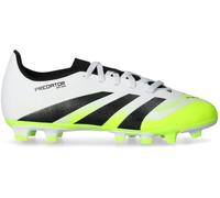 Adidas - Bota de fútbol Predator Club L FG/MG Niño, Unisex, White-Core Black-Lucid Lemon, 3,5 UK