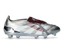 Adidas - Bota de fútbol Predator Elite FT FG Jude Bellingham, Unisex, Silver Met-Legacy Burgundy-Maroon, 7,5 UK