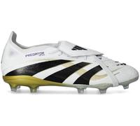 Adidas - Bota de fútbol Predator Elite FT FG Niño, Unisex, White-Core Black-Gold Met, 4,5 UK