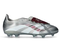 Adidas - Bota de fútbol Predator League FT FG/MG Jude Bellingham, Unisex, Silver Met-Legacy Burgundy-Maroon, 10 UK