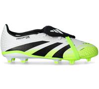 adidas Unisex niños Predator League Fold-Over Tongue Firm Ground/Multi Ground Football Boots Kids, Cloud White/Core Black/Lucid Lemon, 32 EU