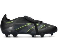 adidas Predator League Fold-Over Tongue Firm Multi Ground Football Boots, Botas de fútbol Unisex Adulto, Core Black/Carbon/Lucid Lemon, 45 1/3 EU