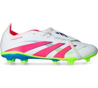 Adidas - Bota de fútbol Predator League FT FG/MG, Unisex, White-Lucid Pink-Lucid Lemon, 9 UK