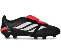 adidas Unisex niños Predator League Fold-Over Tongue Firm Ground Football Boots Kids, Core Black/FTWR White/Lucid Red, 33 EU
