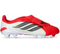 Adidas - Bota de fútbol Predator League FT FG Niño, Unisex, Lucid Red-Core Black-White, 4 UK