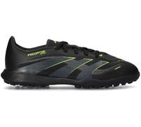 Adidas - Bota de fútbol Predator League L Turf Niño, Unisex, Core Black-Carbon-Lucid Lemon, 4,5 UK