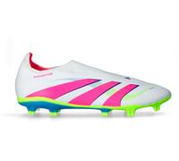 Adidas - Bota de fútbol Predator League LL FG/MG Niño, Unisex, White-Lucid Pink-Lucid Lemon, 5,5 UK