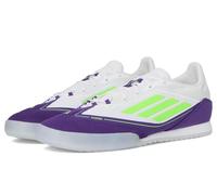 adidas Botas de fútbol sala unisex F50 Freestyle 24 Messi, White Lucid Lemon Unity Purple, 39 1/3 EU