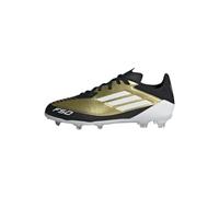 adidas F50 League Messi Football Boots Firm Ground, Botas de fútbol Unisex Adulto, Gold Metallic/Cloud White/Core Black, 38 EU