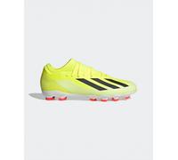 adidas Unisex Adulto X Crazyfast League Multi-Ground Boots, Solar Yellow/Core Black/Cloud White, 44 2/3 EU