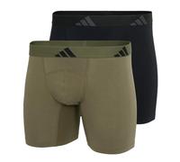 adidas Boxer Brief (2pk) -Active Flex Cotton Ergonomic, 901 Assorted, S (Pack de 2) Hombres