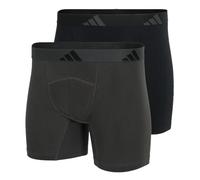 adidas Boxer Brief (2pk) -Active Flex Cotton Ergonomic, 902 Assorted, L (Pack de 2) Hombres
