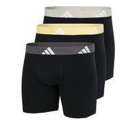 adidas Boxer Brief (3pk) -Active Flex Cotton, 904 Assorted, S (Pack de 3) Hombres